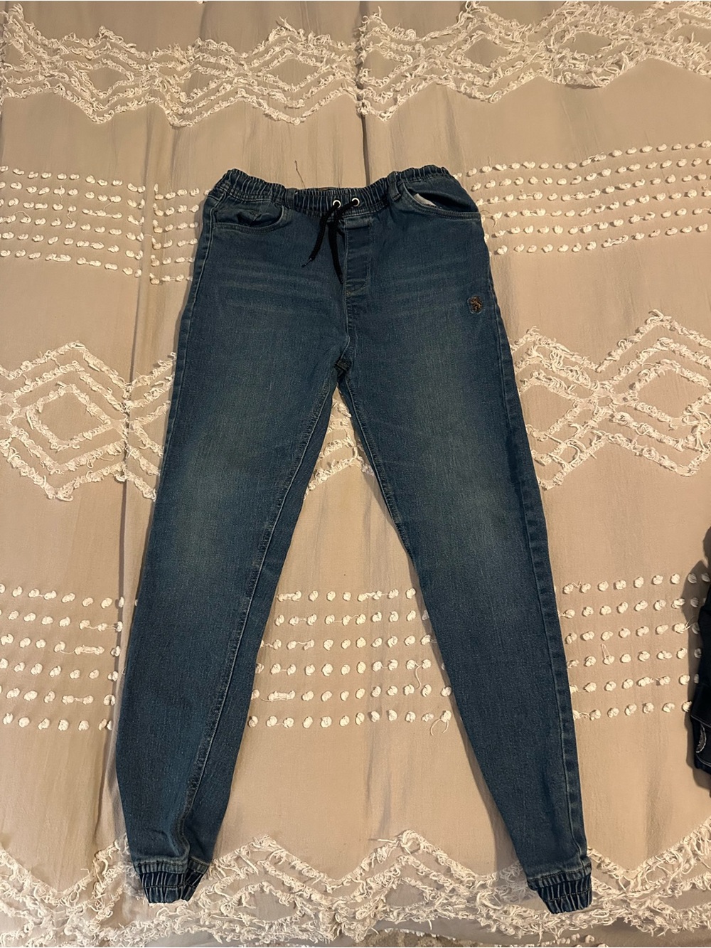 English Laundry Girls Denim Jogger Jeans Elastic Waist Size 16